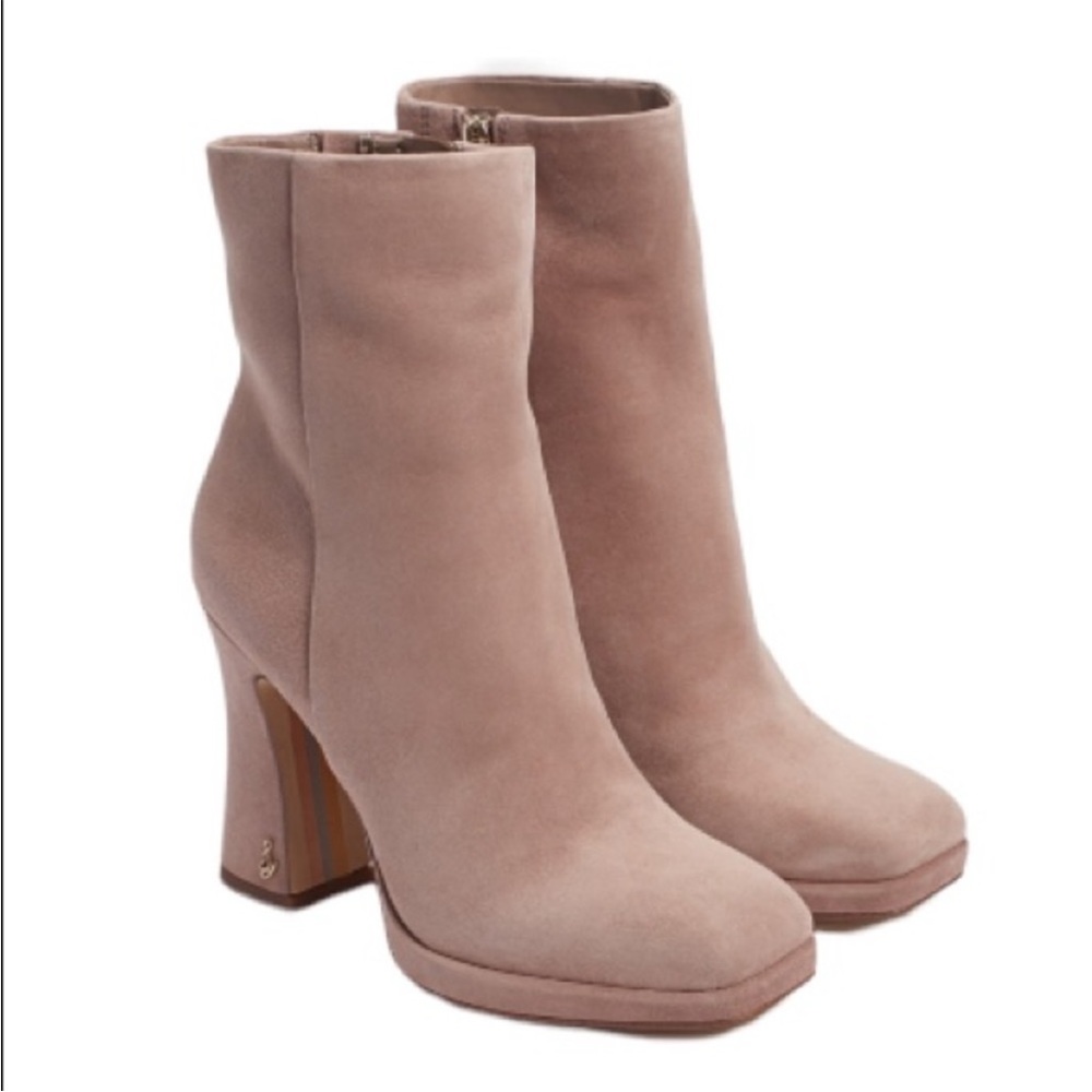 Sam Edelman Jaye square toe flare heel bootie